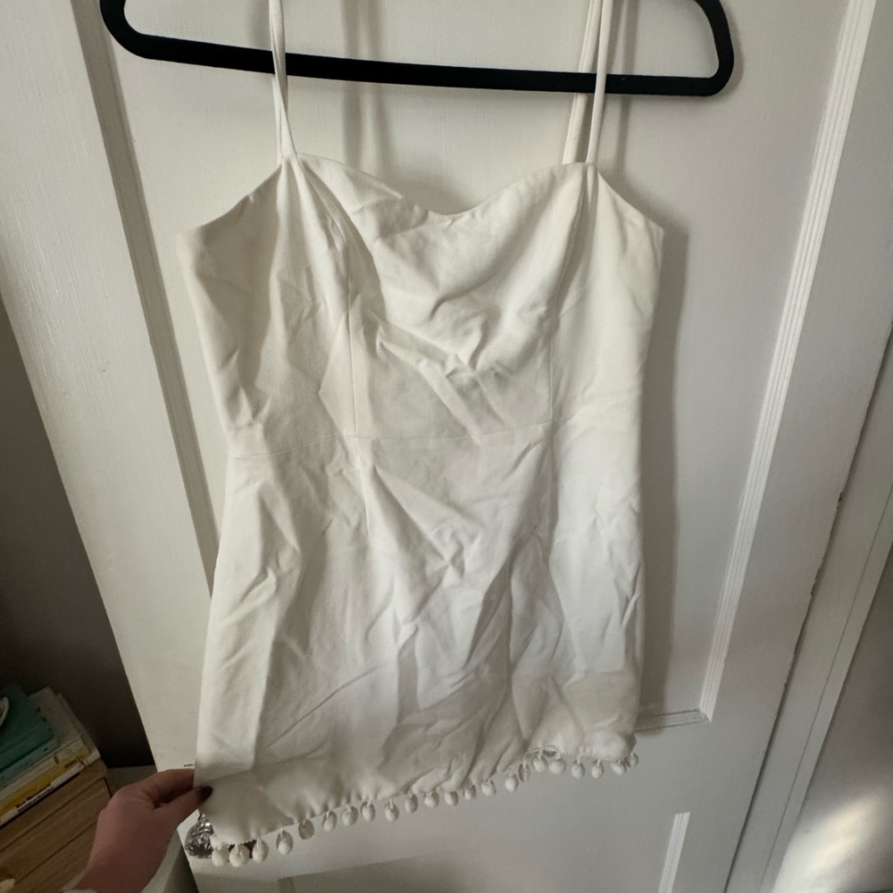 French Connection White Spaghetti Strap Dress size 8